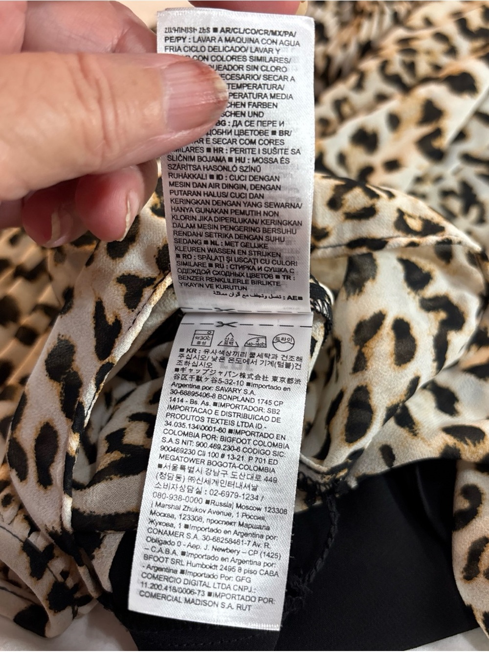 Banana Republic Leopard Print Long Sleeve Tiered Maxi Dress - Beige/Black 1211 - Picture 8 of 11